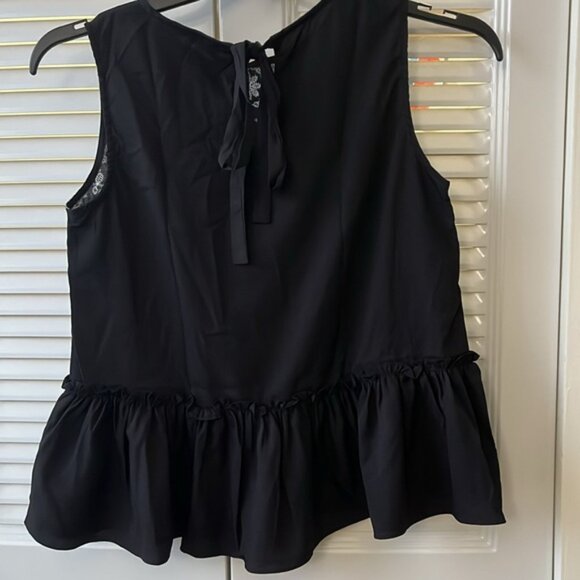 Embroidered Peplum Top NWOT - Picture 2 of 2